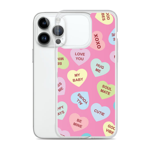 Love Tags Clear Case