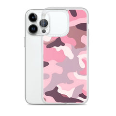 Pink Camo Clear Case