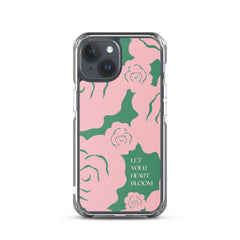 Let Your Heart Bloom Clear Case