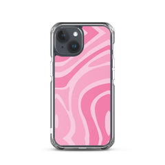 Pink Swirl Clear Case