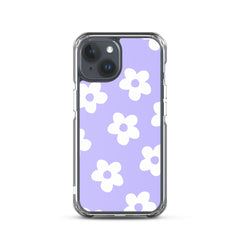 Purple Bloom Clear Case