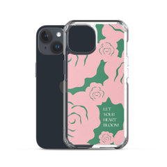 Let Your Heart Bloom Clear Case