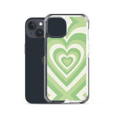 Green Heart Clear Case