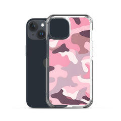 Pink Camo Clear Case