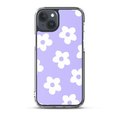 Purple Bloom Clear Case