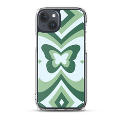 Green Butterfly Clear Case