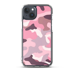 Pink Camo Clear Case