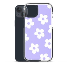 Purple Bloom Clear Case