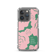 Let Your Heart Bloom Clear Case