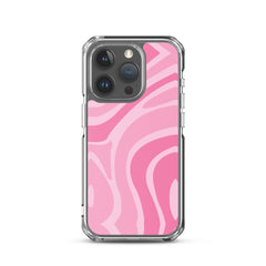 Pink Swirl Clear Case