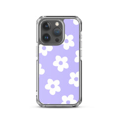 Purple Bloom Clear Case