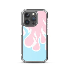 Inverted Flames Clear Case