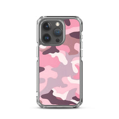 Pink Camo Clear Case