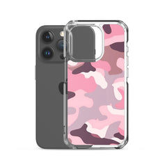 Pink Camo Clear Case