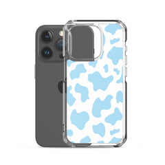 Blue Moo Moo Clear Case