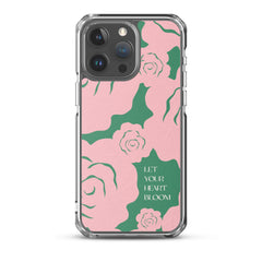 Let Your Heart Bloom Clear Case