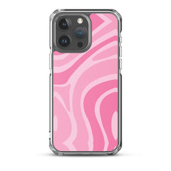 Pink Swirl Clear Case