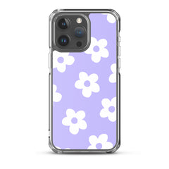 Purple Bloom Clear Case