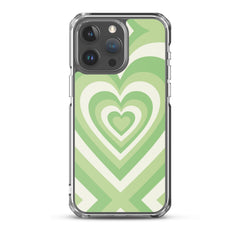 Green Heart Clear Case