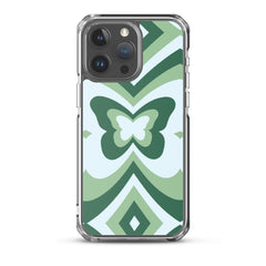 Green Butterfly Clear Case