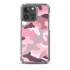 Pink Camo Clear Case