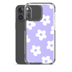 Purple Bloom Clear Case