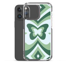 Green Butterfly Clear Case