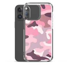 Pink Camo Clear Case