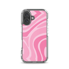 Pink Swirl Clear Case