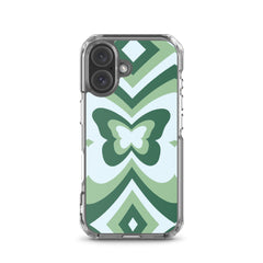 Green Butterfly Clear Case