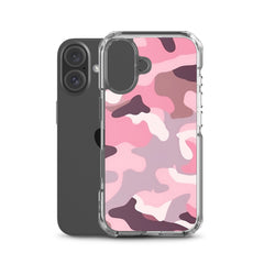 Pink Camo Clear Case