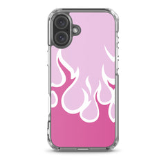 Pink Flames Clear Case