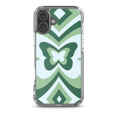 Green Butterfly Clear Case