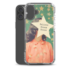 Believe Dream Shine Clear Case