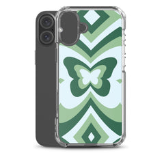 Green Butterfly Clear Case