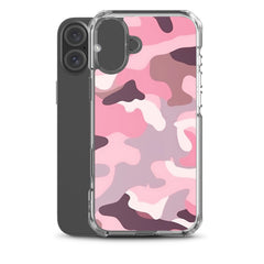 Pink Camo Clear Case