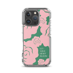 Let Your Heart Bloom Clear Case