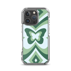 Green Butterfly Clear Case