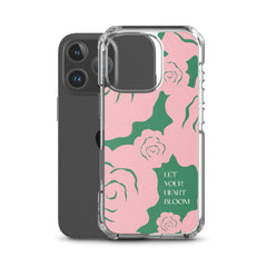 Let Your Heart Bloom Clear Case