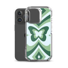 Green Butterfly Clear Case