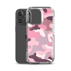 Pink Camo Clear Case