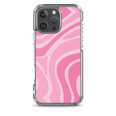 Pink Swirl Clear Case