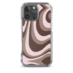 Brown Swirl Clear Case