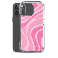 Pink Swirl Clear Case