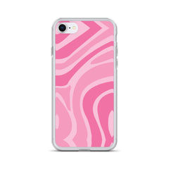 Pink Swirl Clear Case