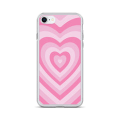 Pink Hearts Clear Case