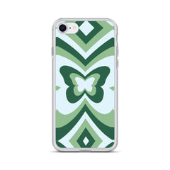 Green Butterfly Clear Case