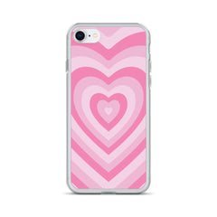 Pink Hearts Clear Case