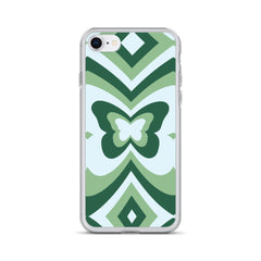 Green Butterfly Clear Case