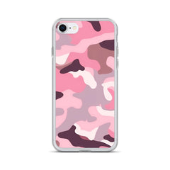 Pink Camo Clear Case